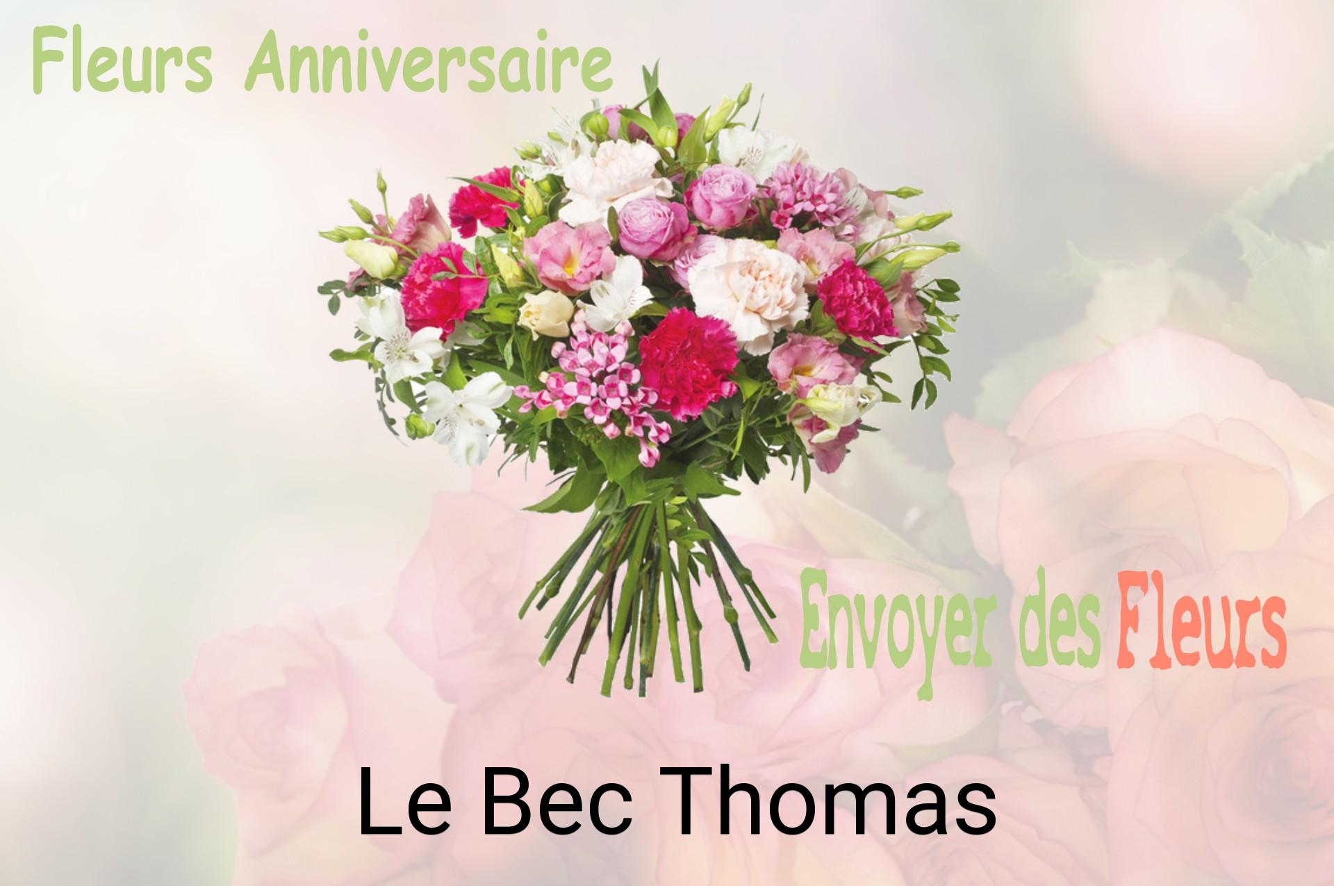 Bouquet de fleurs d’anniversaire livré à Le Bec-Thomas